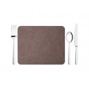 19*23cm PU Leather Placemat (Dark Grey)（10/pack）